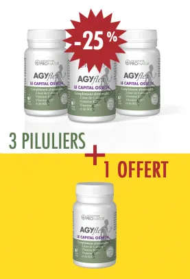 3+1 GESCHENKT - Nahrungsergänzung für die Knochenstärke - AGYflex® LE CAPITAL OSSEUX