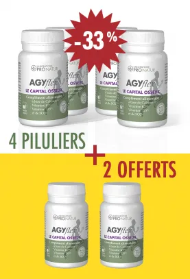 4+2 OFFERTS - Solidité et Perte Osseuse - AGYflex® LE CAPITAL OSSEUX