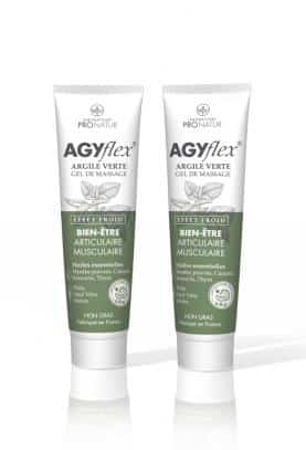 Lot de 2 AGYflex® ARGILE VERTE - Gel de Massage pour Muscles et Articulations