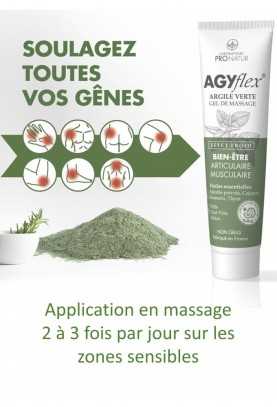 Lot de 2 AGYflex® ARGILE VERTE - Gel de Massage pour Muscles et Articulations