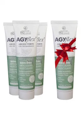 3+1 GRATIS - Gel da massaggio per il benessere articolare e muscolare - AGYflex® Gel di argilla verde con 7 piante tra cui SOD