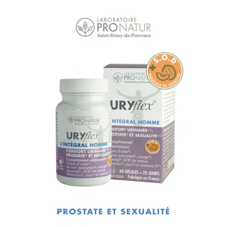Prostate, Flux Urinaire et Érection - URYflex® L'INTÉGRAL HOMME
