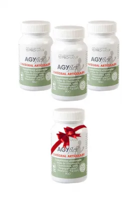 3+1 ANGEBOT - Nahrungsergänzung zur Linderung, Schmierung und Regenerierung der Gelenke - AGYflex® DAS INTEGRALE GELENK