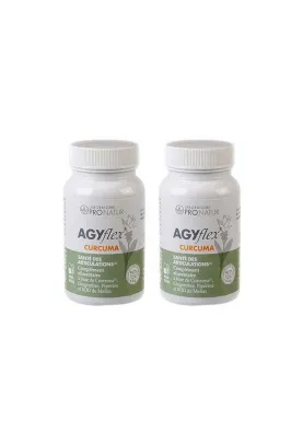 Lot de 2 - Nahrungsergänzung zur Entlastung der Gelenke - AGYflex® CURCUMA