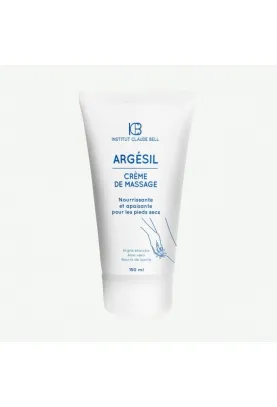 ARGESIL MASSAGE-CREME mit weißer Tonerde, feuchtigkeitsspendend, pflegend und beruhigend für trockene Füße - Claude Bell