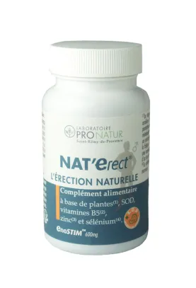Complemento alimenticio de efecto vasodilatador para la erección - NAT'Erect