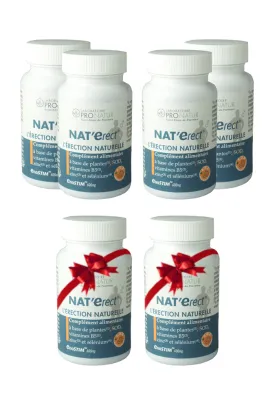 4+2 Free - Vasodilating Erectile Dysfunction Food Supplement - NAT'Erect®