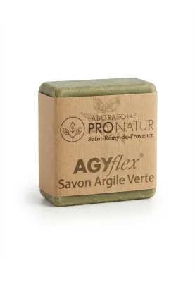 SAVON ARGILE VERTE & MENTHE - Pour un réveil des Muscles et Articulations - AGYflex® ARGILE VERTE