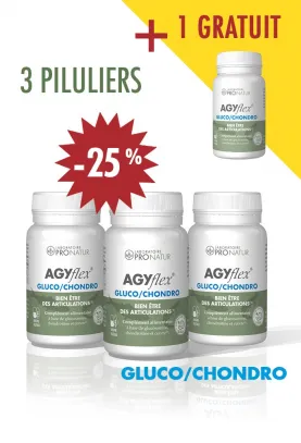 3+1 GRATIS - Suplemento dietético para la salud del cartílago articular - AGYflex® GLUCO/CHONDRO