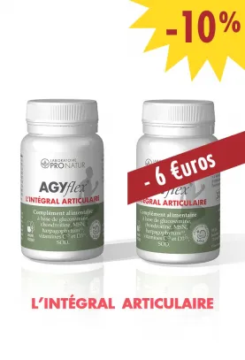 Lot de 2- Complement Alimentaire pour Soulager, Lubrifier et Regenerer les Articulations - AGYflex® L'INTEGRAL ARTICULAIRE